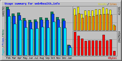 Usage summary for web4health.info