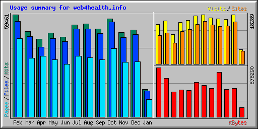 Usage summary for web4health.info