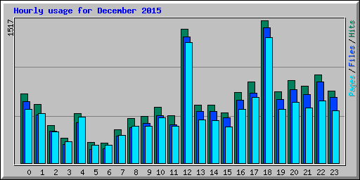 Hourly usage for December 2015