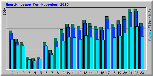 Hourly usage for November 2015