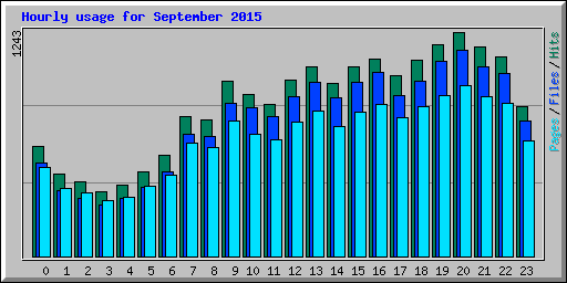 Hourly usage for September 2015