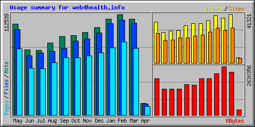 Usage summary for web4health.info