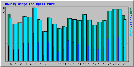 Hourly usage for April 2024