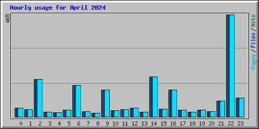 Hourly usage for April 2024