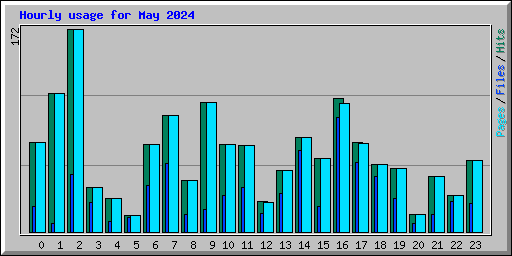 Hourly usage for May 2024