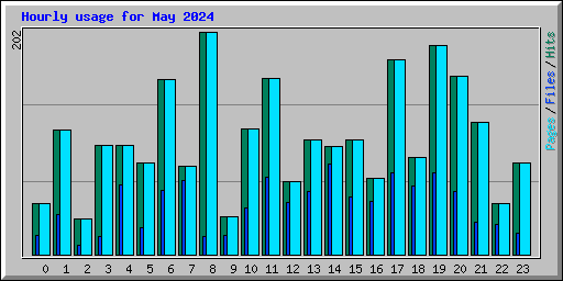 Hourly usage for May 2024