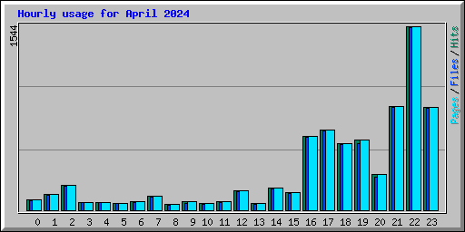 Hourly usage for April 2024