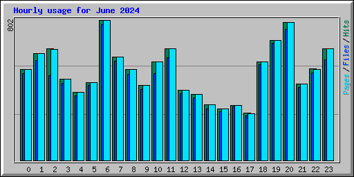 Hourly usage for June 2024