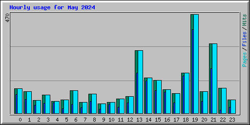 Hourly usage for May 2024