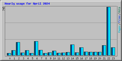 Hourly usage for April 2024